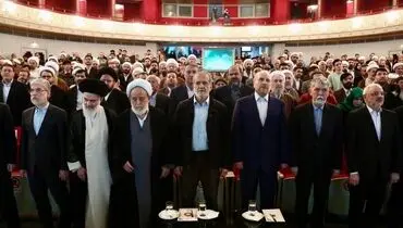 حضور روُسای جمهور و مجلس در مراسم بزرگداشت شیخ حسین انصاریان