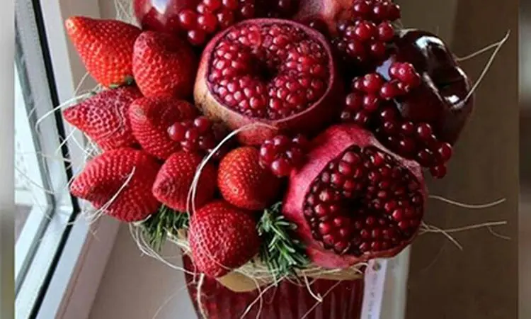 سه روش خلاقانه برای تزئین انار شب یلدا + فیلم