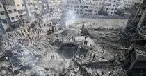 نابودی عمارتهای مسکونی در رفح توسط بولدوزرهای اسرائیلی+فیلم