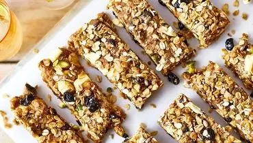 گرانولا بار فوری و سالم؛ بدون نیاز به فر و مواد قندی
