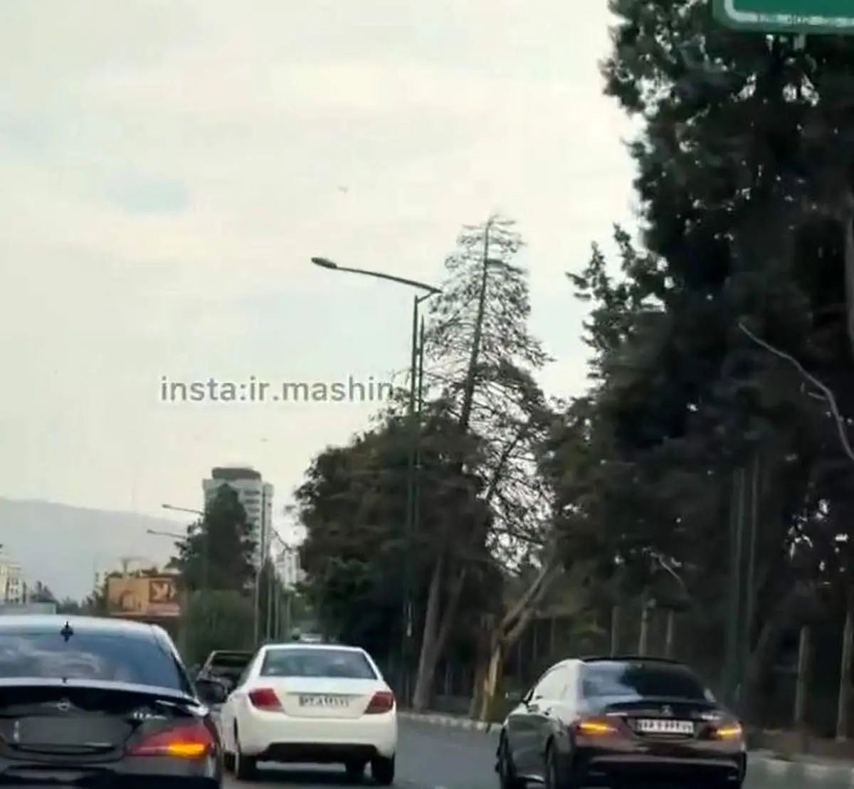 عاقبت لاییکشی با بنز در بزرگراه چمران! + ویدیو