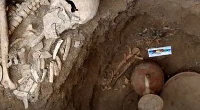 کشف دو گوردخمه جنگاوران دوره ساسانی در گورستان ولم مازندران