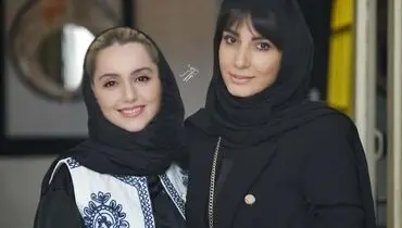 استایل فوق العاده نازنین بیاتی کنار سمیرا حسن پور در نمایشگاه شیراز