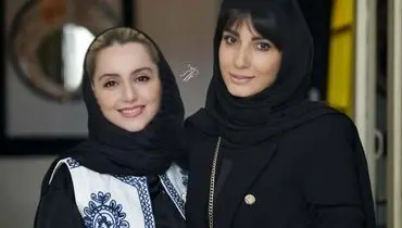 استایل فوق العاده نازنین بیاتی کنار سمیرا حسن پور در نمایشگاه شیراز
