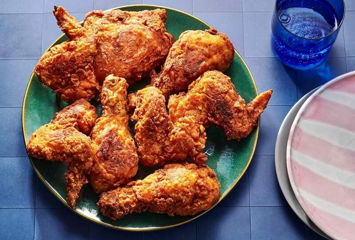 آموزش مرغ سوخاری رستورانی در خانه 