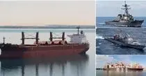 لحظه هدف قرار دادن کشتی اسرائیلی توسط نیروهای یمن+فیلم