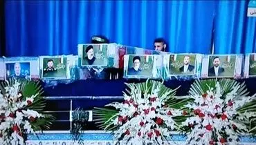 آغاز مراسم وداع با پیکر رئیس جمهور و شهدای خدمت