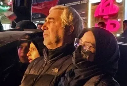 عکس: ابراهیم حاتمی کیا در راهپیمایی خودجوش مردم