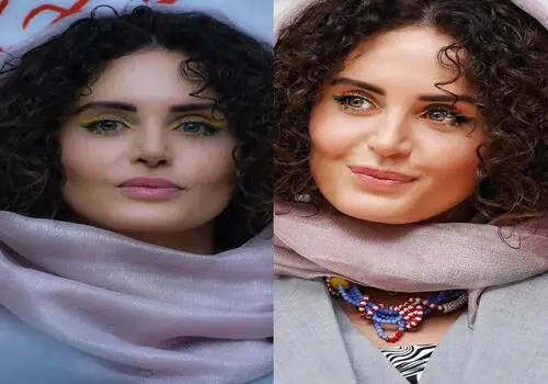 الناز شاکردوست در کنار اکبر عبدی و همسرش+ عکس