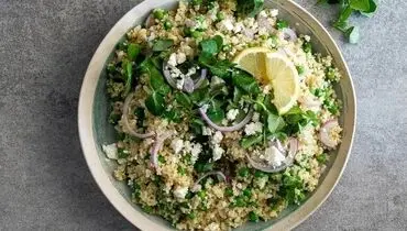 طرز تهیه سالاد کینوا و نخود فرنگی