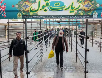 پیاده روی زائران اربعین حسینی+ تصاویر