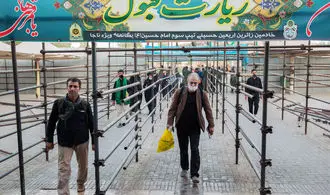 پیاده روی زائران اربعین حسینی+ تصاویر