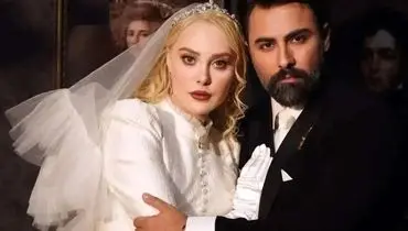 عروس و داماد سینما؛ سلفی عاشقانه آرام جعفری و بابک انصاری!