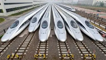 ویدیویی دیدنی از ایستگاه قطارهای پر سرعت چین از نمای بالا