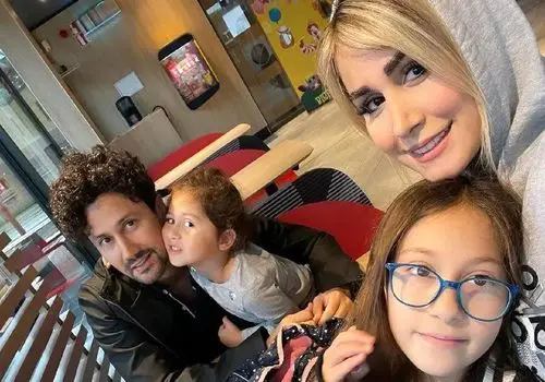 تصویری که فضای مجازی را ترکاند؛ شاهرخ استخری با «تل خرسی» در تولد ۷ سالگی دخترش نبات!