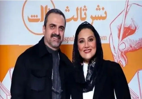 استایل آبی‌رنگ شبنم مقدمی در نشست کتابش