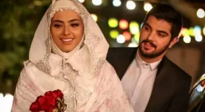 تیپ و چهرۀ «سینا مهراد و ریحانه پارسا» در جشن حافظ؛ سال 97