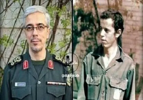 اولین باری که سردار محمد باقری داخل قبر خوابید!/عکس