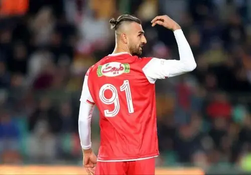  پسر سردار، مهمان ویژه رختکن پرسپولیس+ عکس 