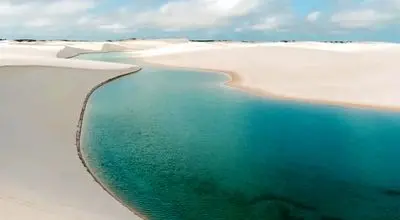 شگفتی طبیعی برزیل؛ تلاقی بیابان و تالاب زیر آسمانی تماشایی+عکس