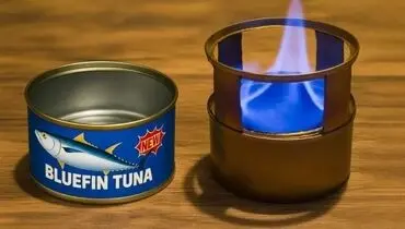 آموزش گام به گام ساخت شمع اضطراری با قوطی تن ماهی