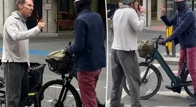 جنجال دعوای خیابانی بازیگر مشهور بر سر دوچرخه!