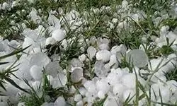 تصاویر وحشتناک بارش سنگین تگرگ در جنوب فرانسه