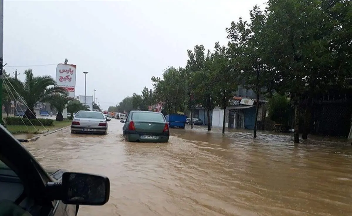 حجم سنگین بارندگی در شمال کشور از شب گذشته تاکنون+ فیلم