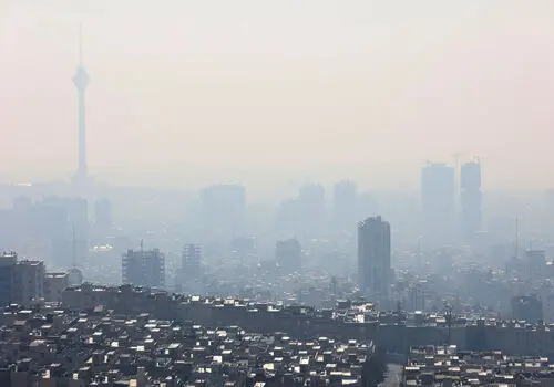 کاهش آلودگی هوای تهران پس از بارش باران