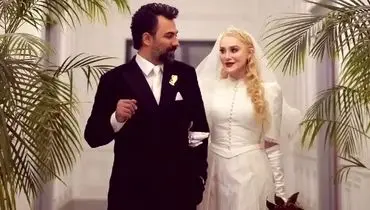 ویدئویی عاشقانه از روز عروسی آرام جعفری و بابک انصاری