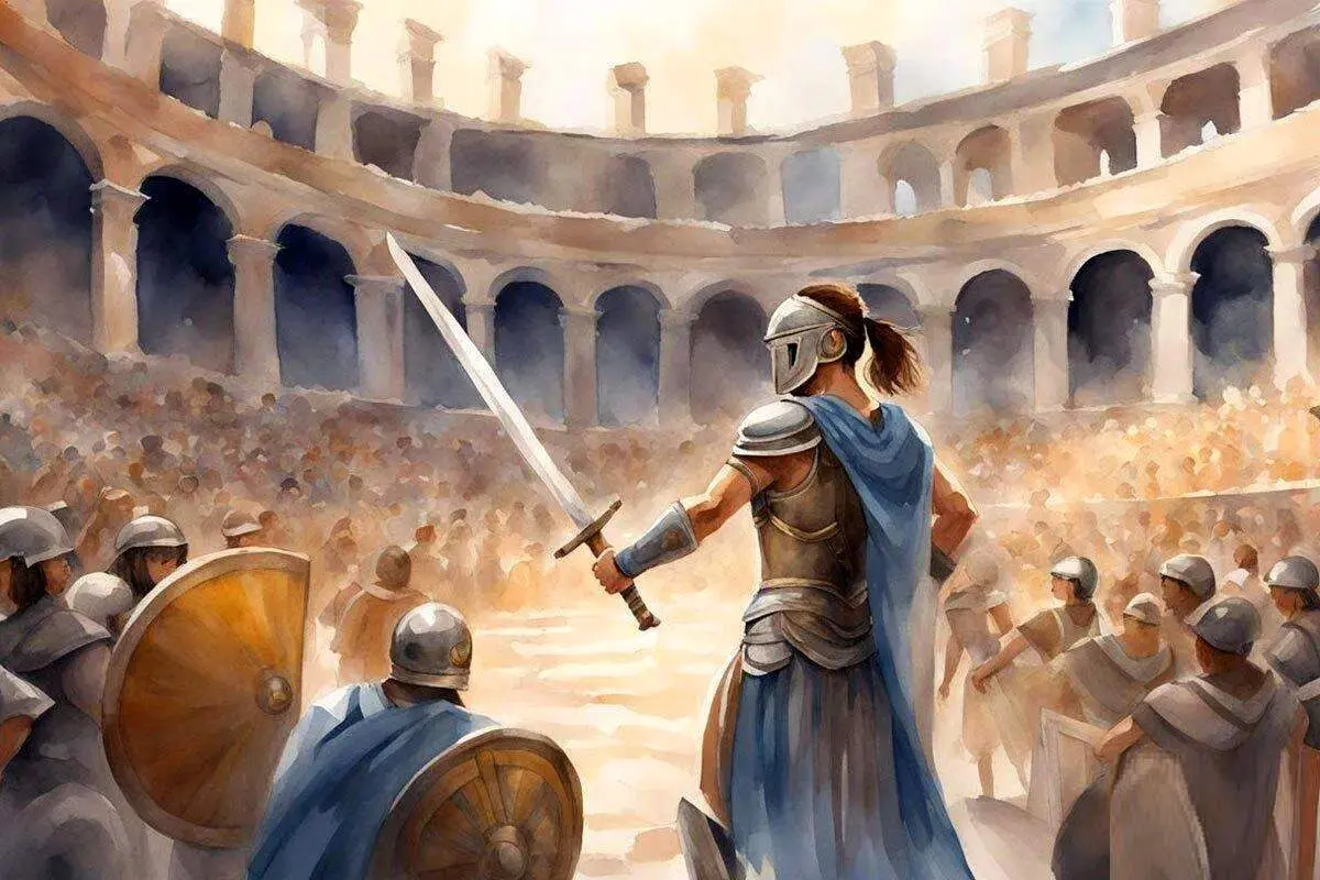 راز پنهان امپراتوری روم: زنان در میدان گلادیاتورها