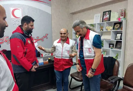 قدردانی سیاوش چراغی‌پور از امدادگران هلال‌احمر + عکس

