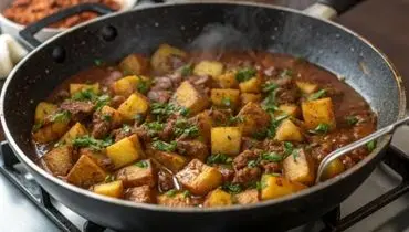 طرز تهیه واویشکا بادمجان و گوشت چرخ‌کرده 