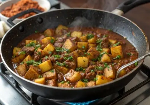 طرز تهیه واویشکا بادمجان و گوشت چرخ‌کرده 