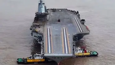  آزمایش بزرگترین ناو هواپیمابر چین