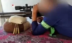 شکار سرباز صهیونیست توسط تک تیرانداز حماس/ویدیو