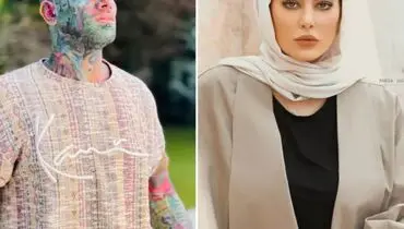 عکس لحظه تتو زدن سحر قریشی در کنار تتلو