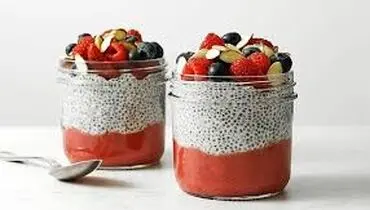 پودینگ دانه چیا چند کالری دارد ؟
