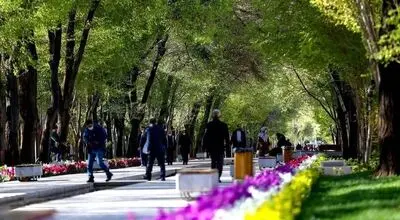 خیابان «چهارباغ» اصفهان در دوران قاجار؛ سال ۱۲۸۰ + عکس