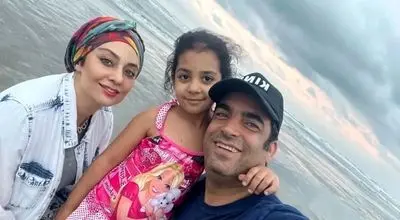 لحظه عاشقانه منوچهر هادی و دخترش سوفیا: تصویری دلنشین از یک پدر و دختر!