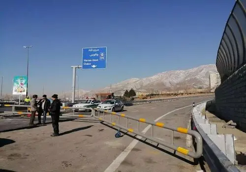 ممنوعیت تردد در جاده چالوس بدلیل ریزش کوه+ جزئیات