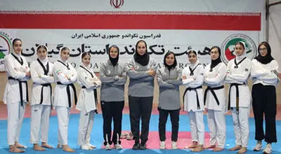 ناهید کیانی و مبینا نعمت زاده در ترکیب تکواندوی زنان ایران در قهرمانی آسیا