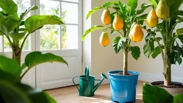 راهنمای کامل کاشت و نگهداری پاپایا در گلدان

