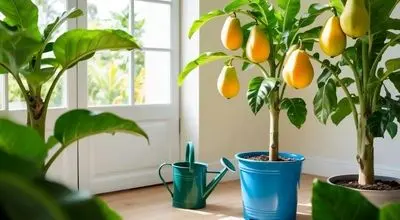 راهنمای کامل کاشت و نگهداری پاپایا در گلدان

