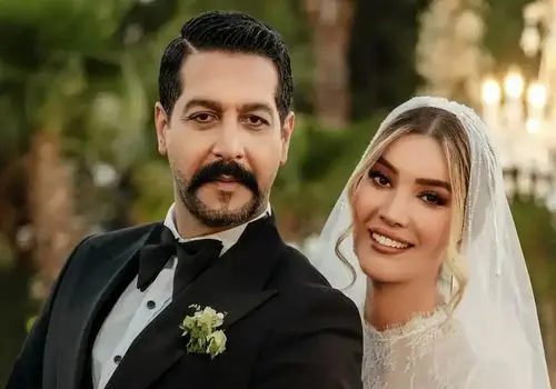 این زوج واقعاً به هم می‌آیند! قاب تماشایی از متین ستوده و همسرش کامران تفتی!