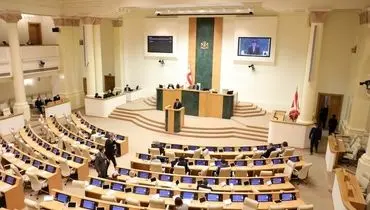 شادی نمایندگان پارلمان گرجستان پس از پیروزی این کشور برابر پرتغال+ فیلم