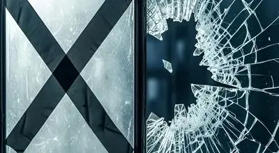 با یک چسب ساده پنجره‌ها را در برابر انفجار ایمن کنیم