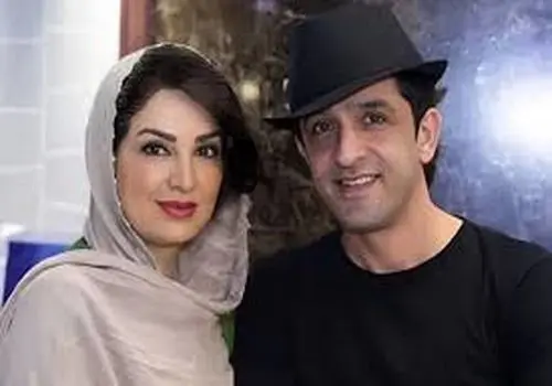 مجید یاسر بازیگر سریال نون خ با همسر و دخترش
