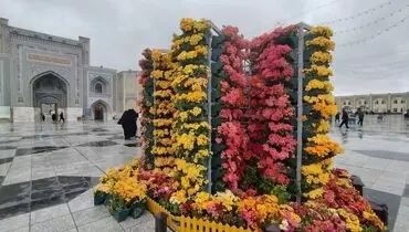 آماده‌سازی صحن‌های حرم امام‌رضا (ع) برای جشن غدیر ۱۴۰۴/ویدیو 