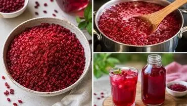 طرز تهیه شربت زرشک خوش‌رنگ و خوش‌طعم در خانه